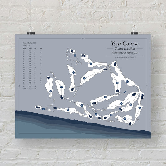 Custom Course Map Print